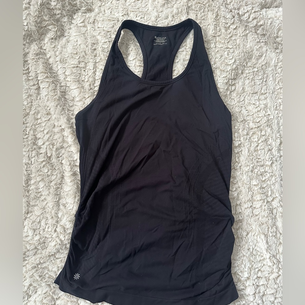 Athleta Speedlight Racerback Tank Black size Large